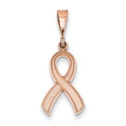 14k Rose Gold Awareness Pendant 18x13 mm 1.1 gr *** Made in USA
