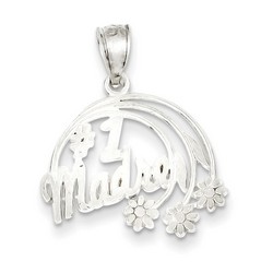 #1 Madre Charm in 925 Sterling Silver