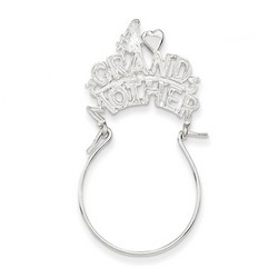 #1 Grandmother Charm Holder in 925 Sterling Silver