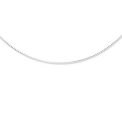 1.35mm Avvolto Rotondo Chain w 2 extender in 925 Sterling Silver