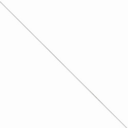 0.5 mm Box Chain in 14k White Gold