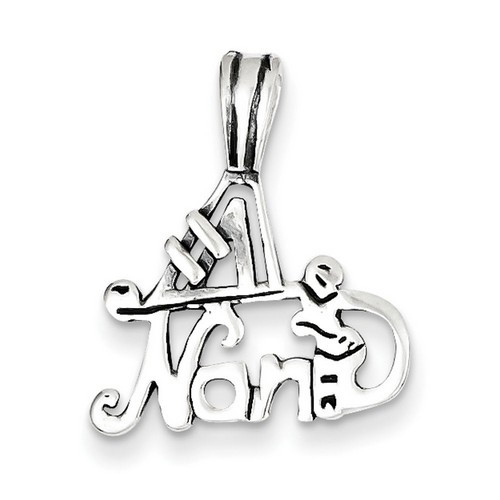 #1 Nana Pendant in 925 Sterling Silver
