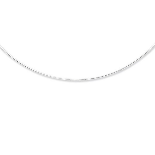 1.35mm Avvolto Rotondo Chain w 2 extender in 925 Sterling Silver